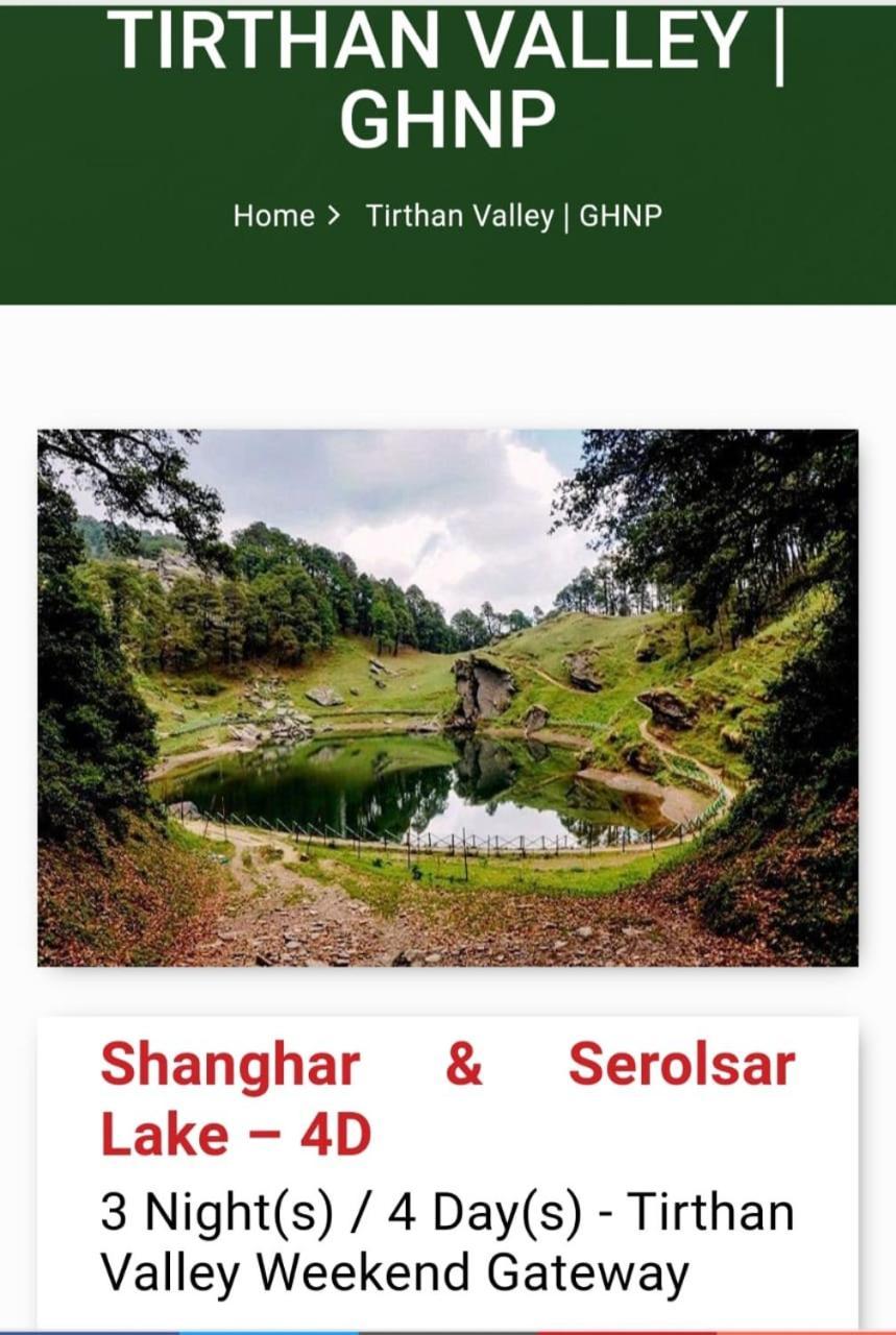 Tirthan Crest Homestay Banjār Esterno foto