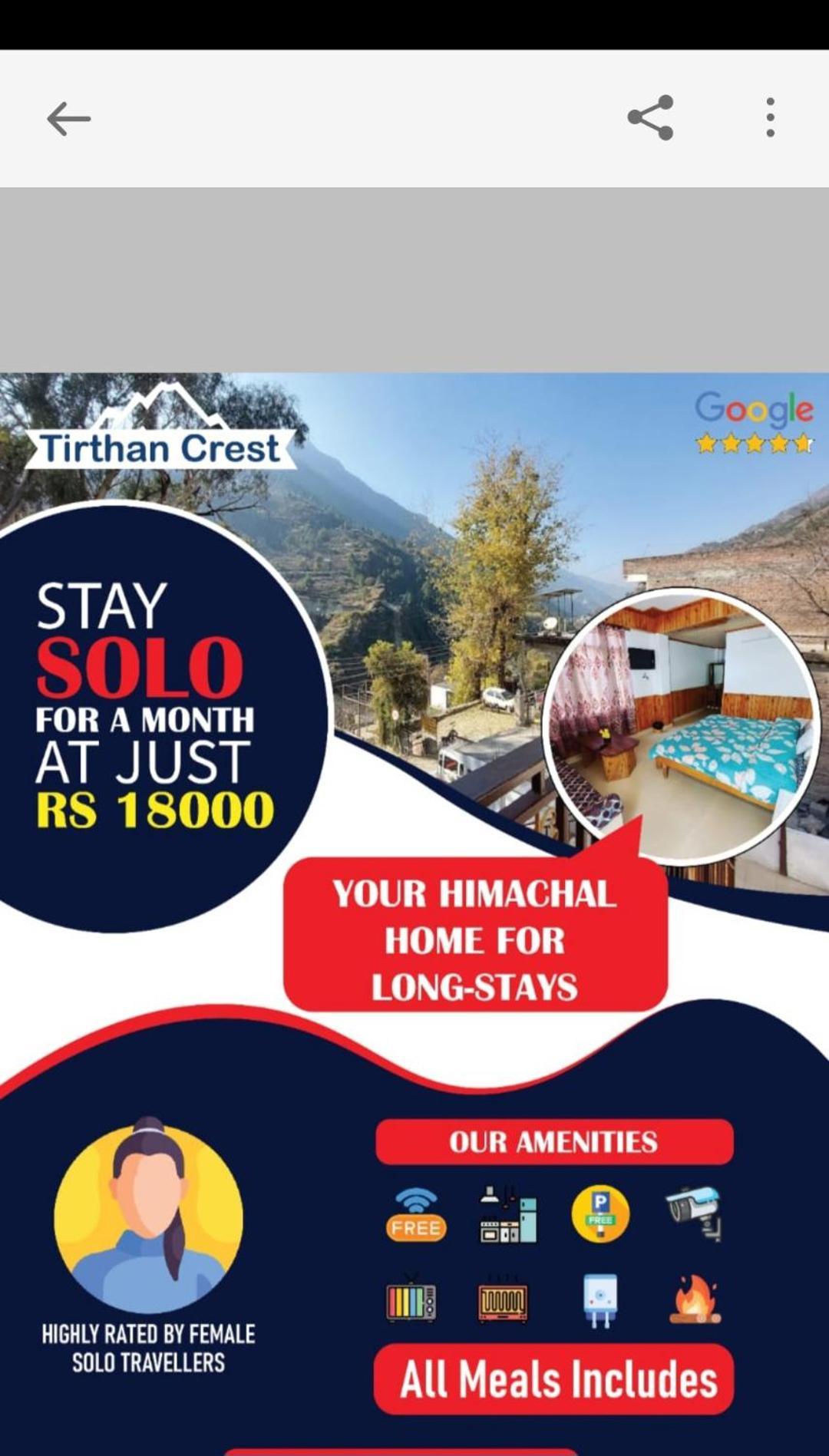 Tirthan Crest Homestay Banjār Esterno foto